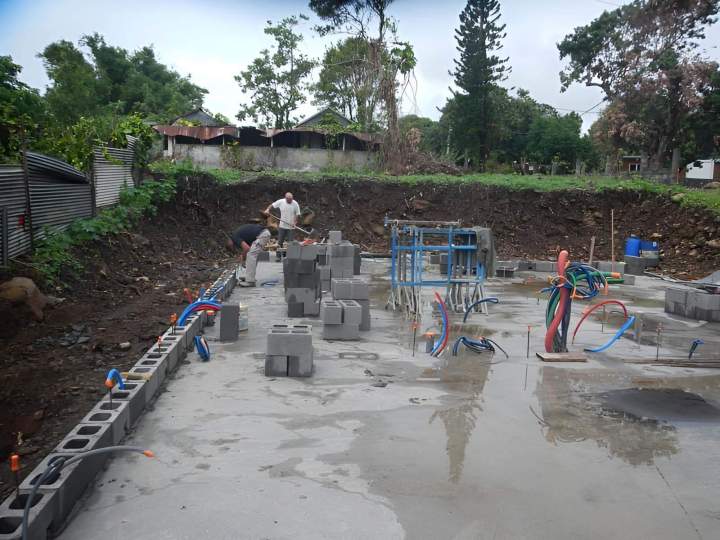 Travaux fondation La Plaine-des-Palmistes